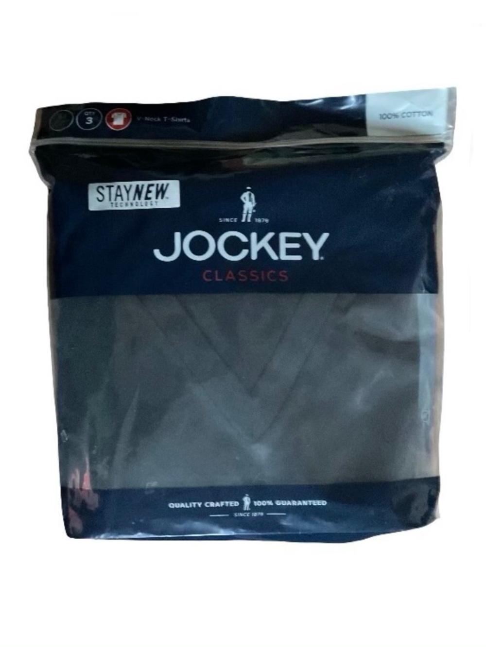 Jockey Classics Men’s V-Neck Black T Shirts